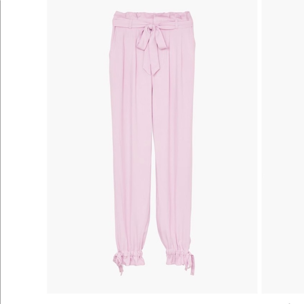 High rise paper bag joggers
